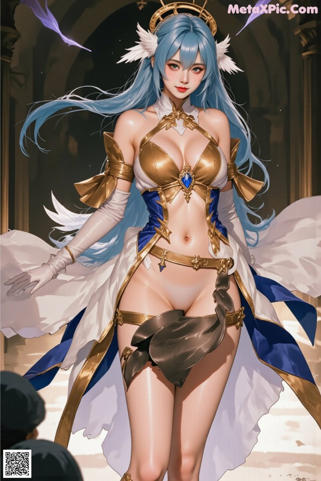 Hentai - Captivating Grace of the Cosmic Maiden Set.1 20250124 Part 16 No.587216 A woman in a bikini with a crown on her head.